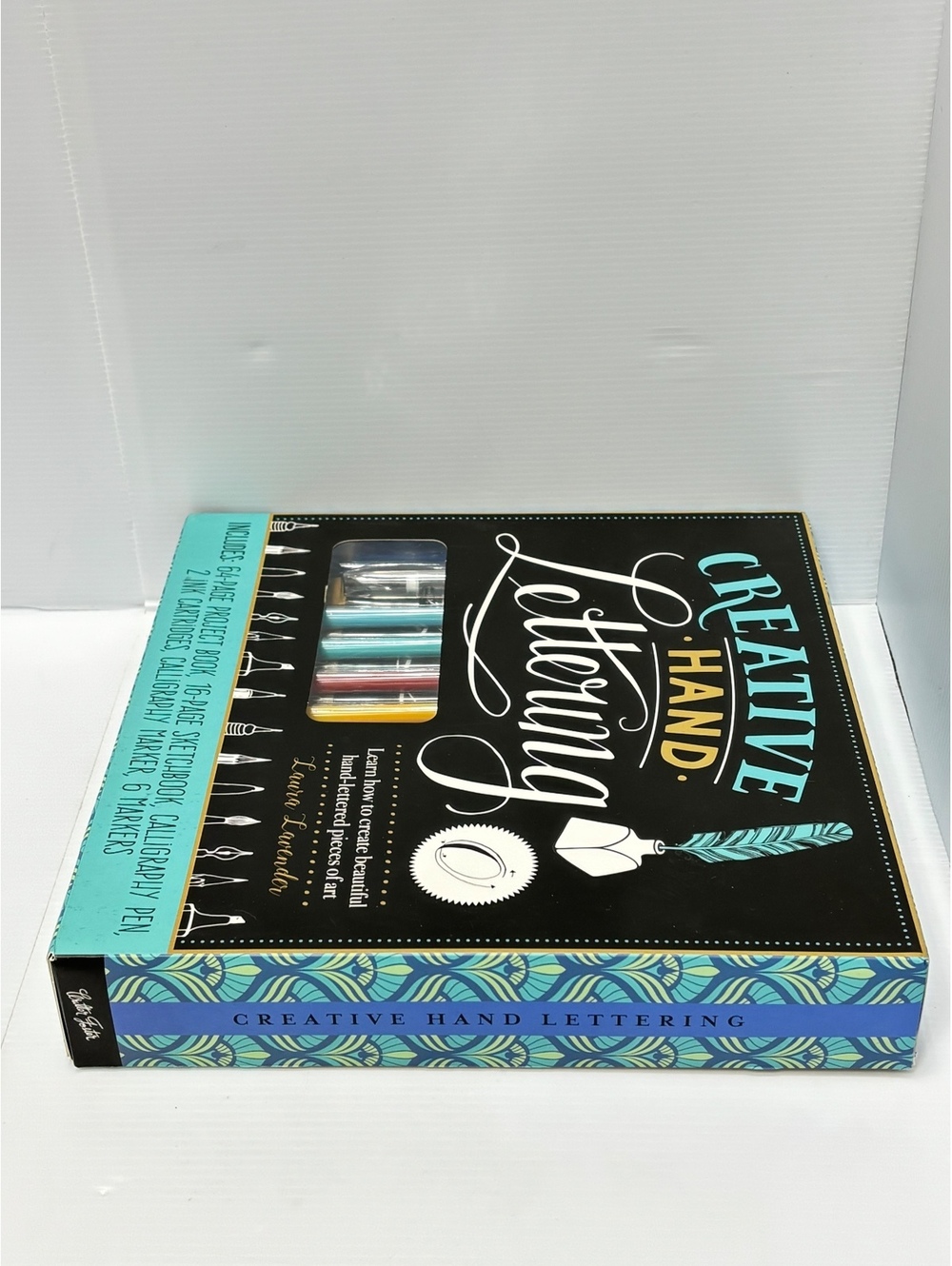 Creative Hand Lettering Kit with Project Book, Sketchbook, Calligraphy Pen, Ink, - Picture 3 of 9